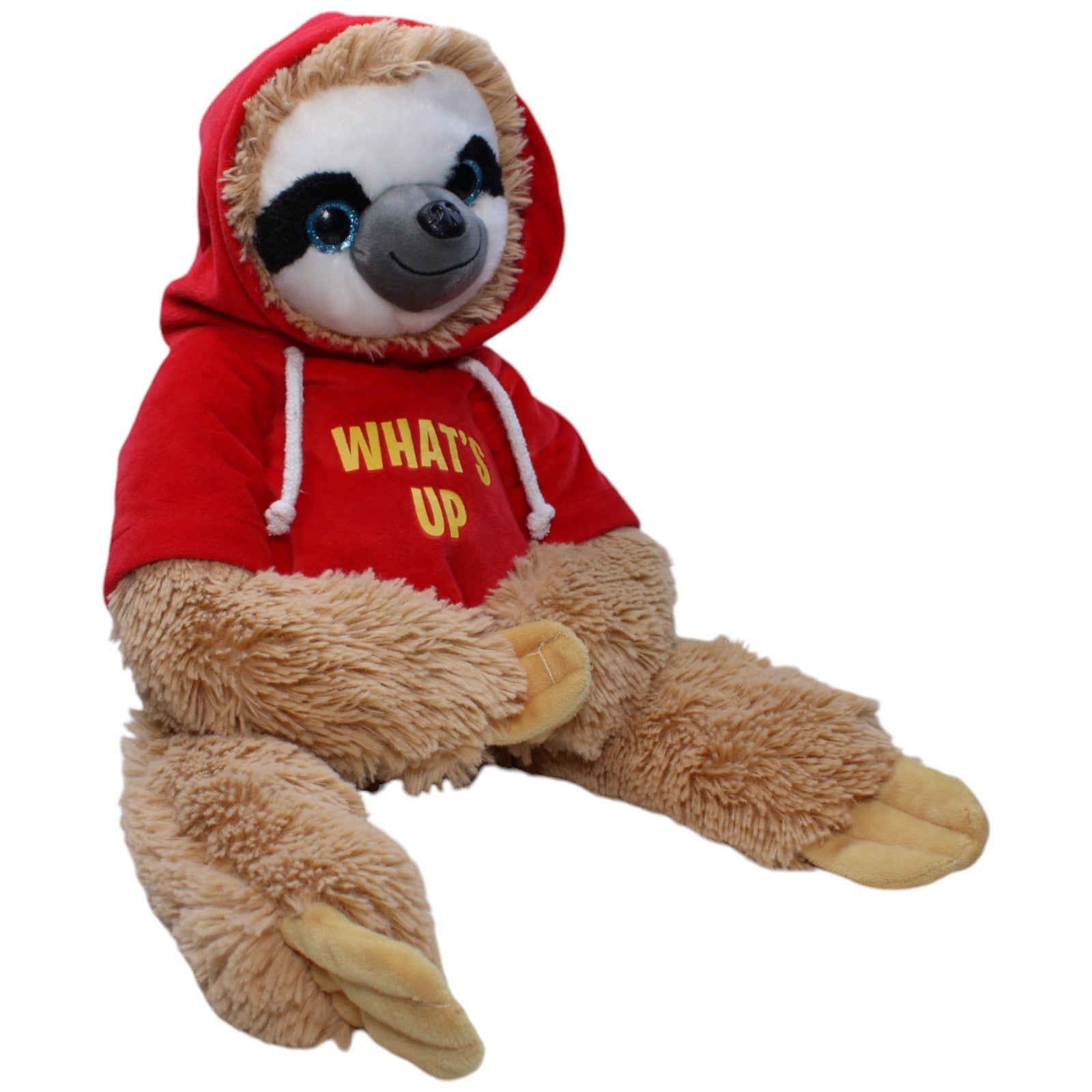 1238306 FLOTI XL Flos Toys, Faultier mit "What´s Up" Pullover Kuscheltier Kumpel Leo Gebraucht