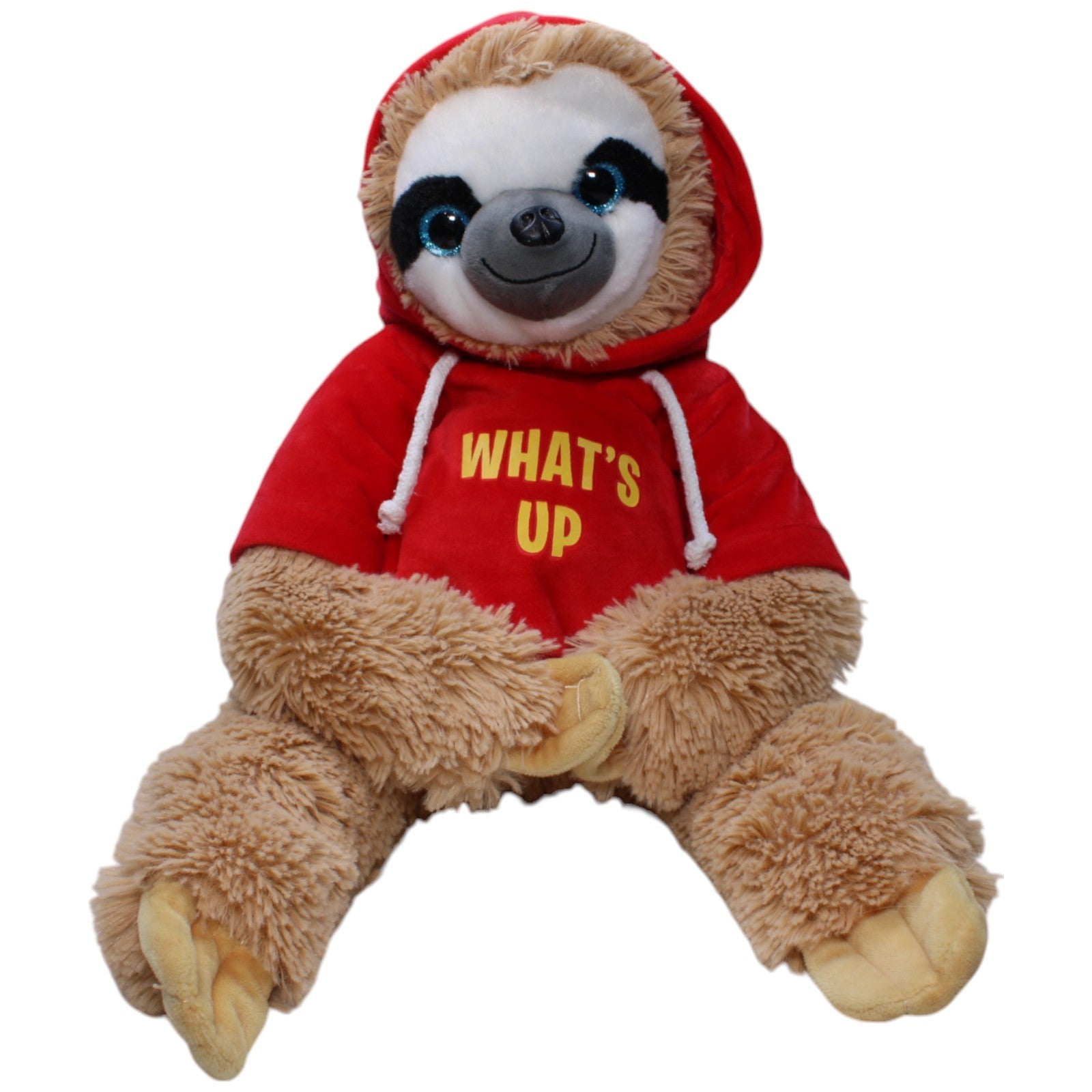 1238306 FLOTI XL Flos Toys, Faultier mit "What´s Up" Pullover Kuscheltier Kumpel Leo Gebraucht