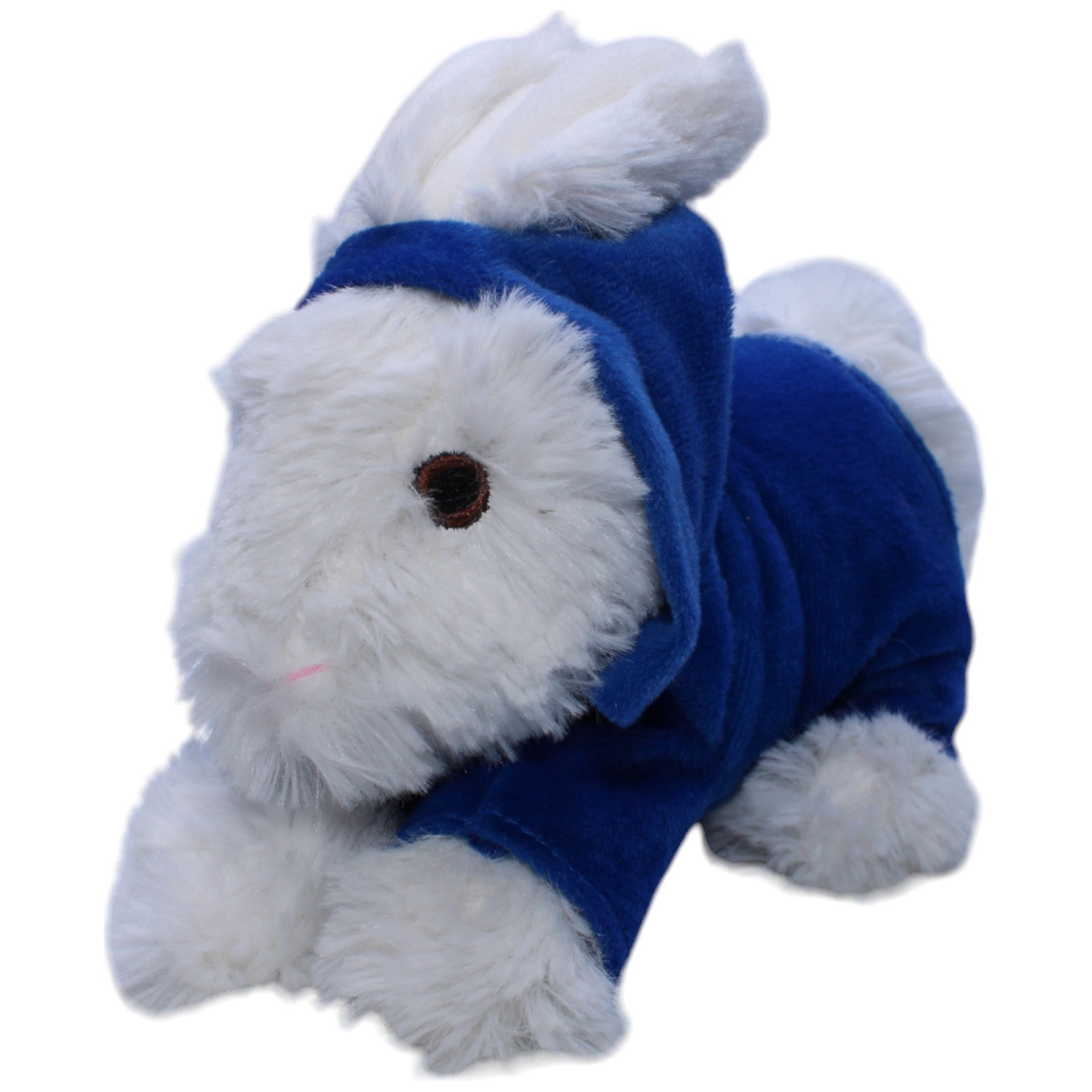 1238346 Softis Hase mit blauem Hoodie, sitzend Kuscheltier Kumpel Leo Gebraucht