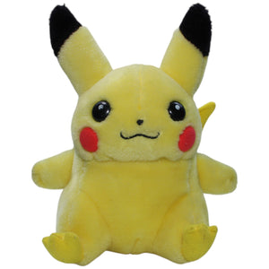 1238349 Hasbro Pikachu aus Pokémon, sitzend Plüschfigur Kumpel Leo Gebraucht Vintage