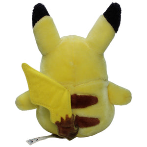 1238349 Hasbro Pikachu aus Pokémon, sitzend Plüschfigur Kumpel Leo Gebraucht Vintage