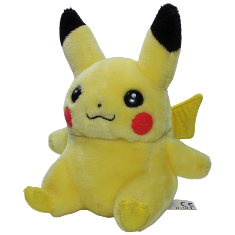 1238349 Hasbro Pikachu aus Pokémon, sitzend Plüschfigur Kumpel Leo Gebraucht Vintage