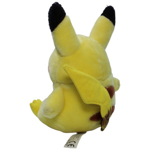 1238349 Hasbro Pikachu aus Pokémon, sitzend Plüschfigur Kumpel Leo Gebraucht Vintage