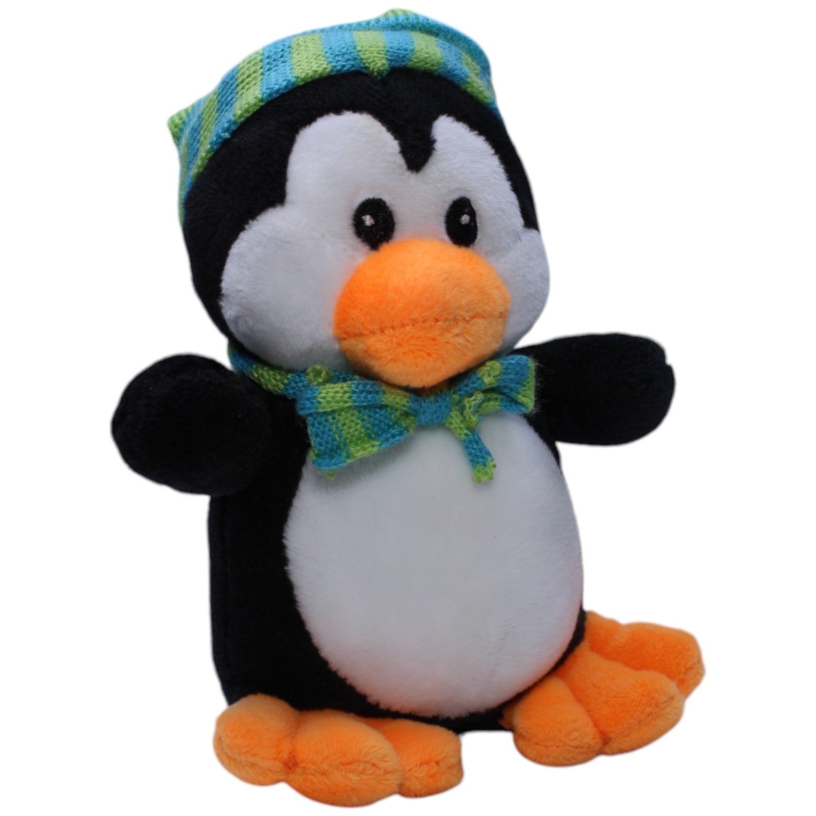 1238405 Windel Pinguin mit Zipfelmütze & Schal Kuscheltier Kumpel Leo Gebraucht