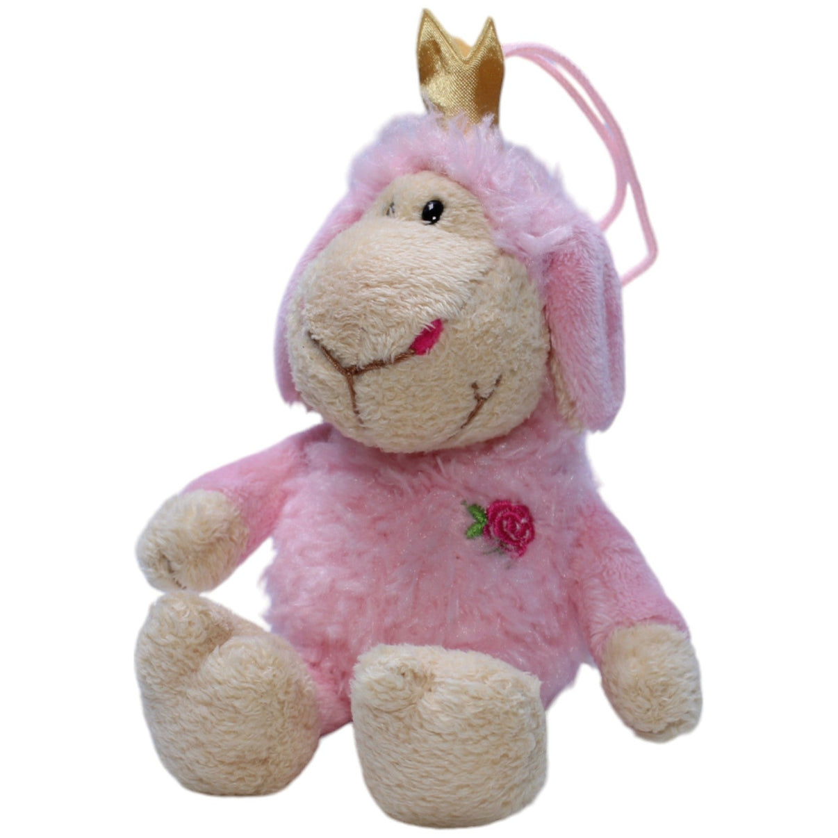 1238407 NICI Jolly Mäh mit Korne, Princess rosa Kuscheltier Kumpel Leo Gebraucht