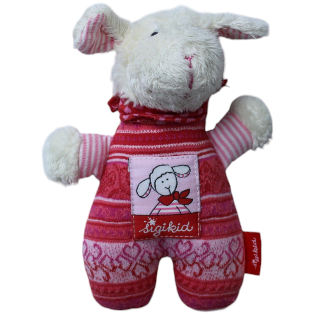 1238413 Sigikid Lamm, rosa Rassel Kumpel Leo Gebraucht Schaf