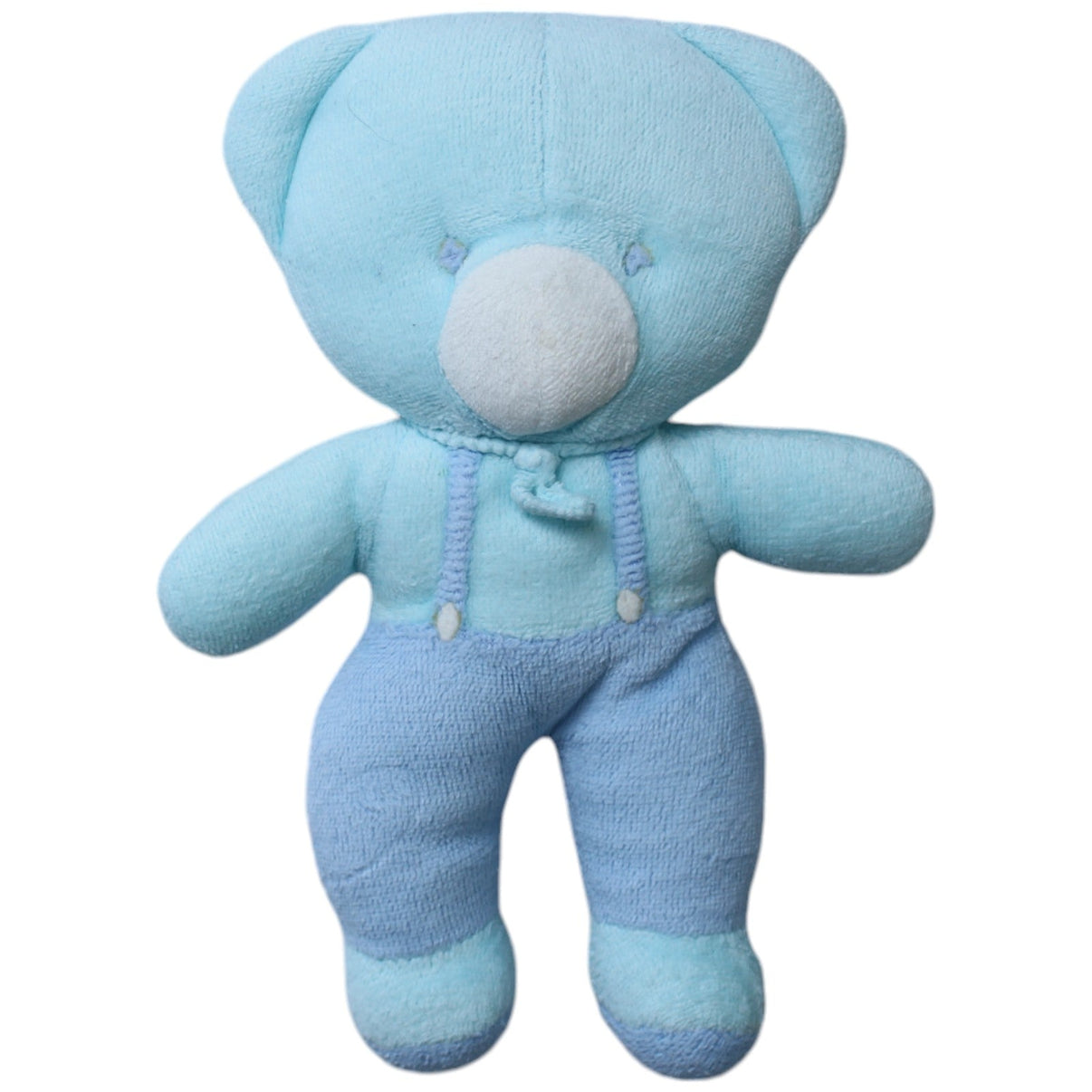 1238416 Sterntaler Türkiser Teddybär mit Latzhose Spielfigur mit Rassel Kumpel Leo Bär Gebraucht Teddy