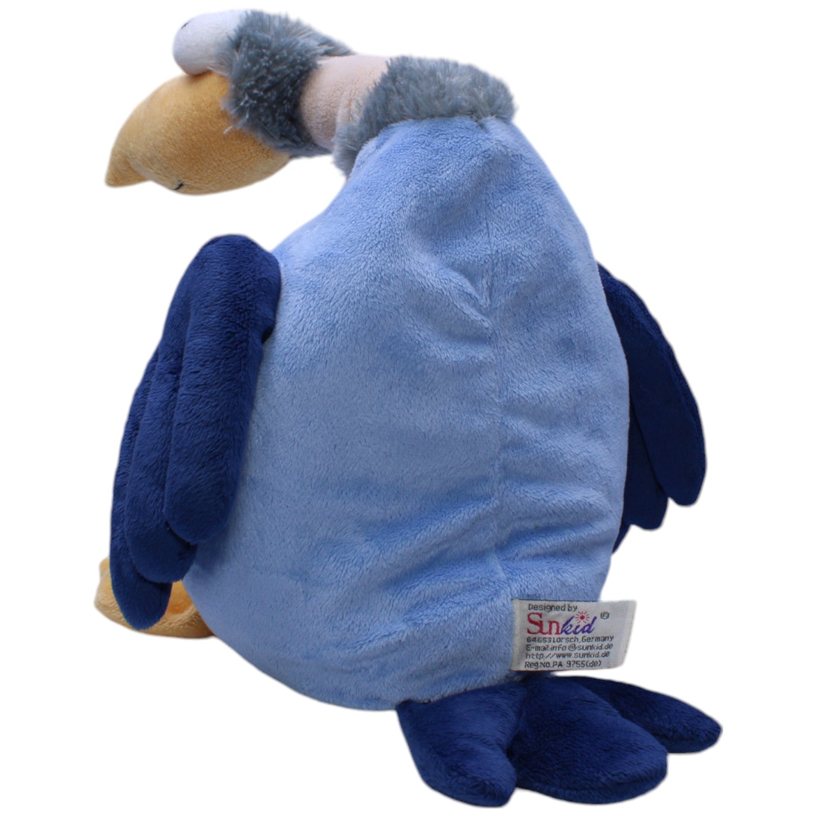 1238435 Sunkid Blauer Geier, groß Kuscheltier Kumpel Leo Gebraucht Vogel