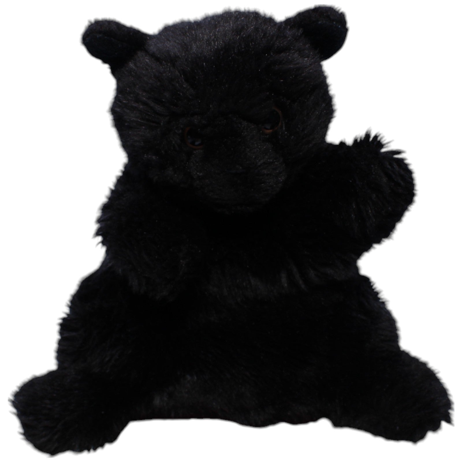 1238448 WASI - Production Schwarze Katze Handpuppe Kumpel Leo Gebraucht