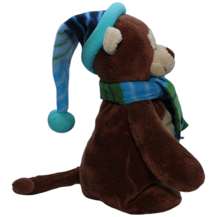 1238450 Besttoy Affe mit Schal und Mütze Kuscheltier Kumpel Leo Gebraucht Weihnachten