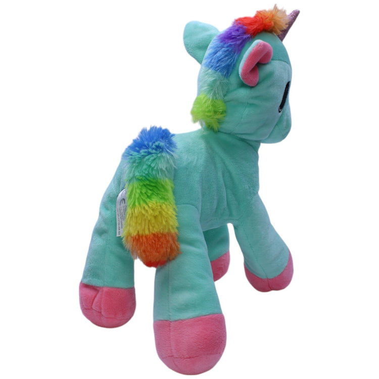 1238468 Ernstings family Einhorn mit Regenbogen Mähne, türkis Kuscheltier Kumpel Leo Fantasy Gebraucht