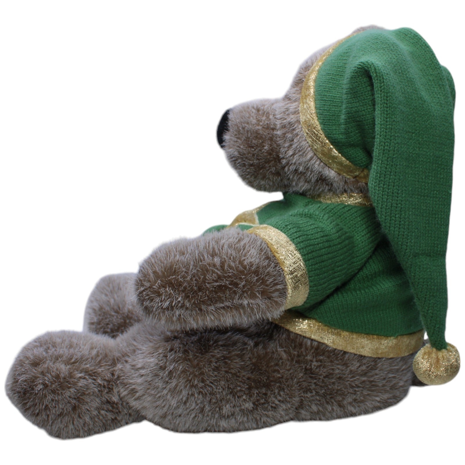 1238473 SinnLeffers XL Weihnachtlicher Bär mit Stern - Pulli & Zipfelmütze Kuscheltier Kumpel Leo Gebraucht