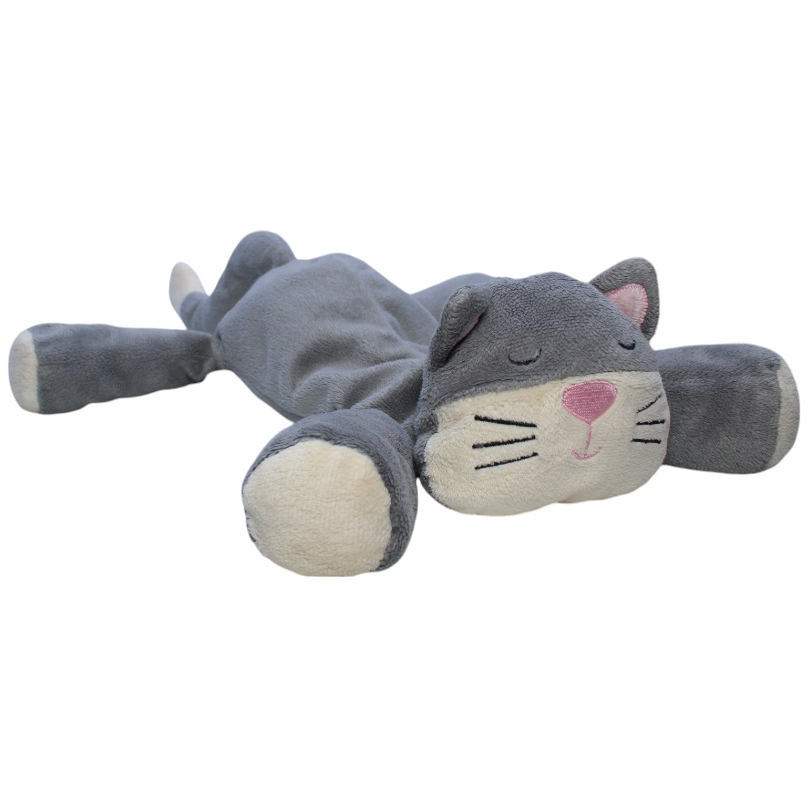 1238586 Happy People Liegende graue Katze Kuscheltier Kumpel Leo Gebraucht Vintage