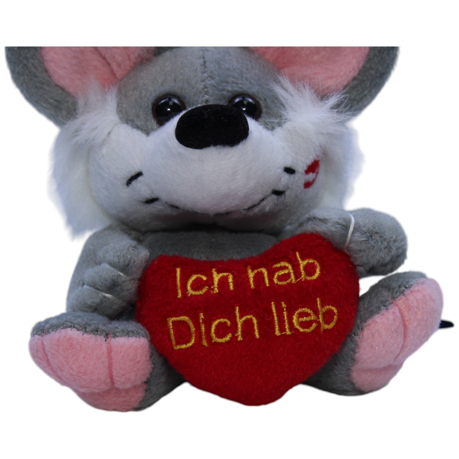 1238608 Rainbow Elch Maus Ravel mit Herz "Ich hab dich lieb" Kuscheltier Kumpel Leo Gebraucht