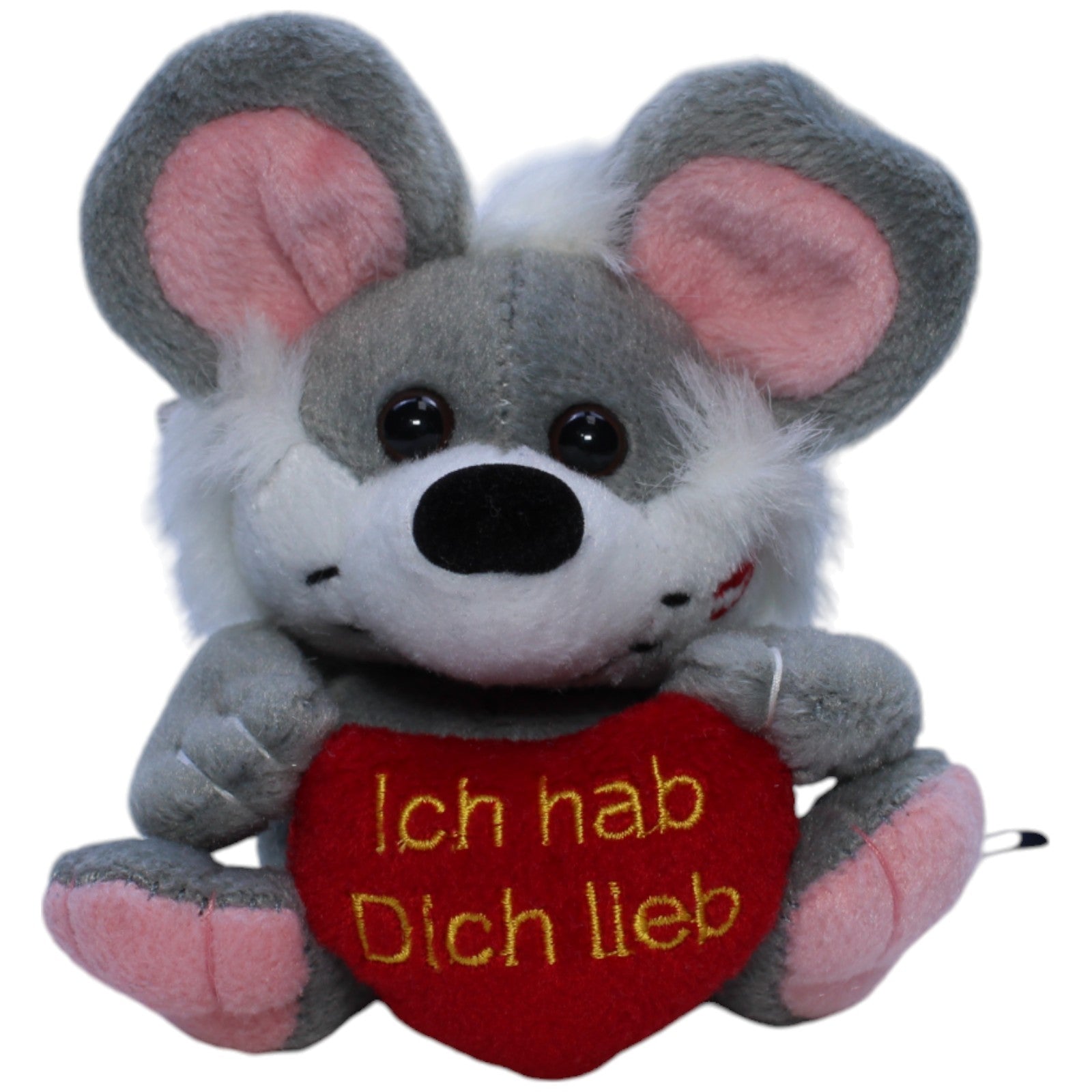 1238608 Rainbow Elch Maus Ravel mit Herz "Ich hab dich lieb" Kuscheltier Kumpel Leo Gebraucht