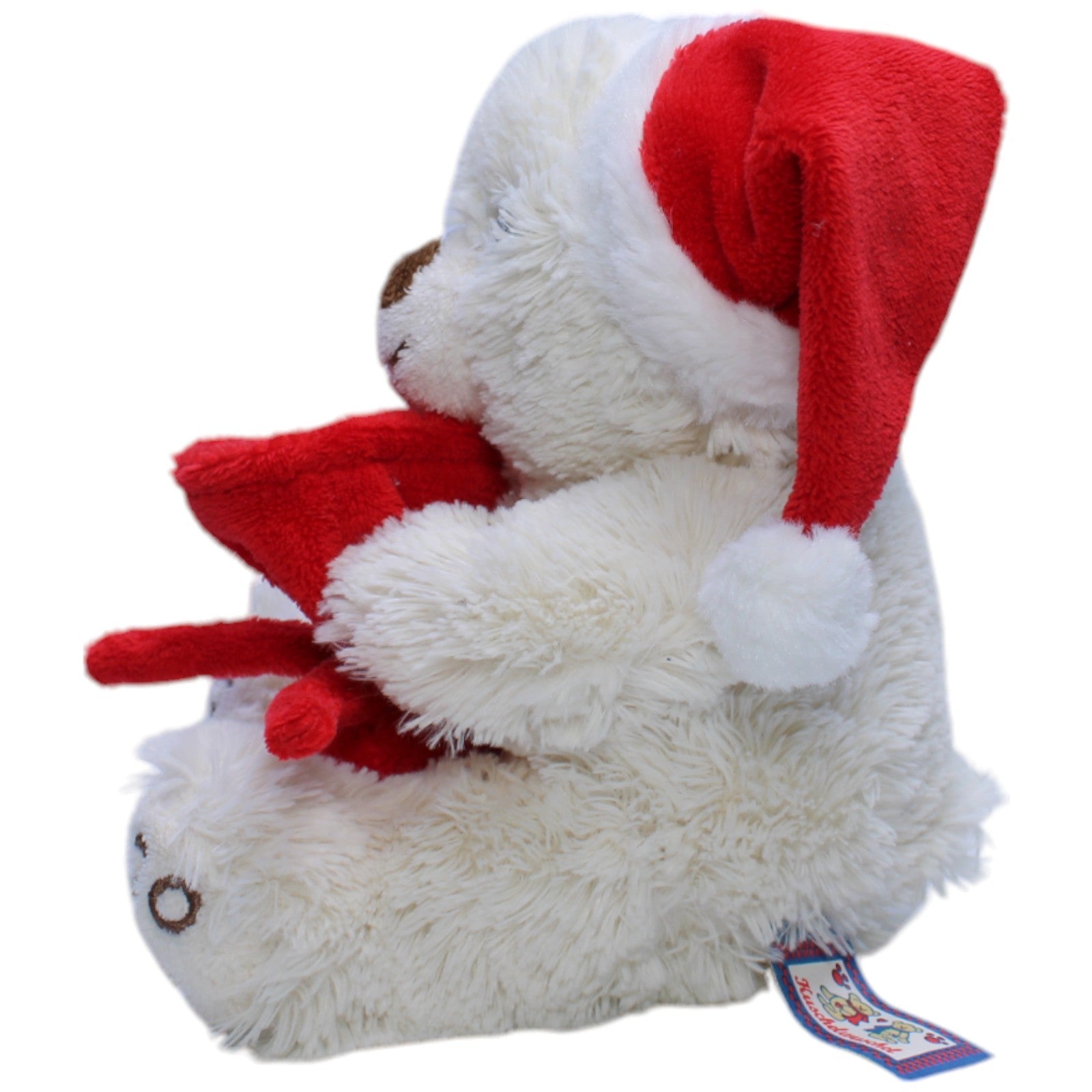 1238634 Kuschelwuschel Weihnachtlicher Bär mit Sack & Zipfelmütze, beige Kuscheltier Kumpel Leo Bär Gebraucht Teddy