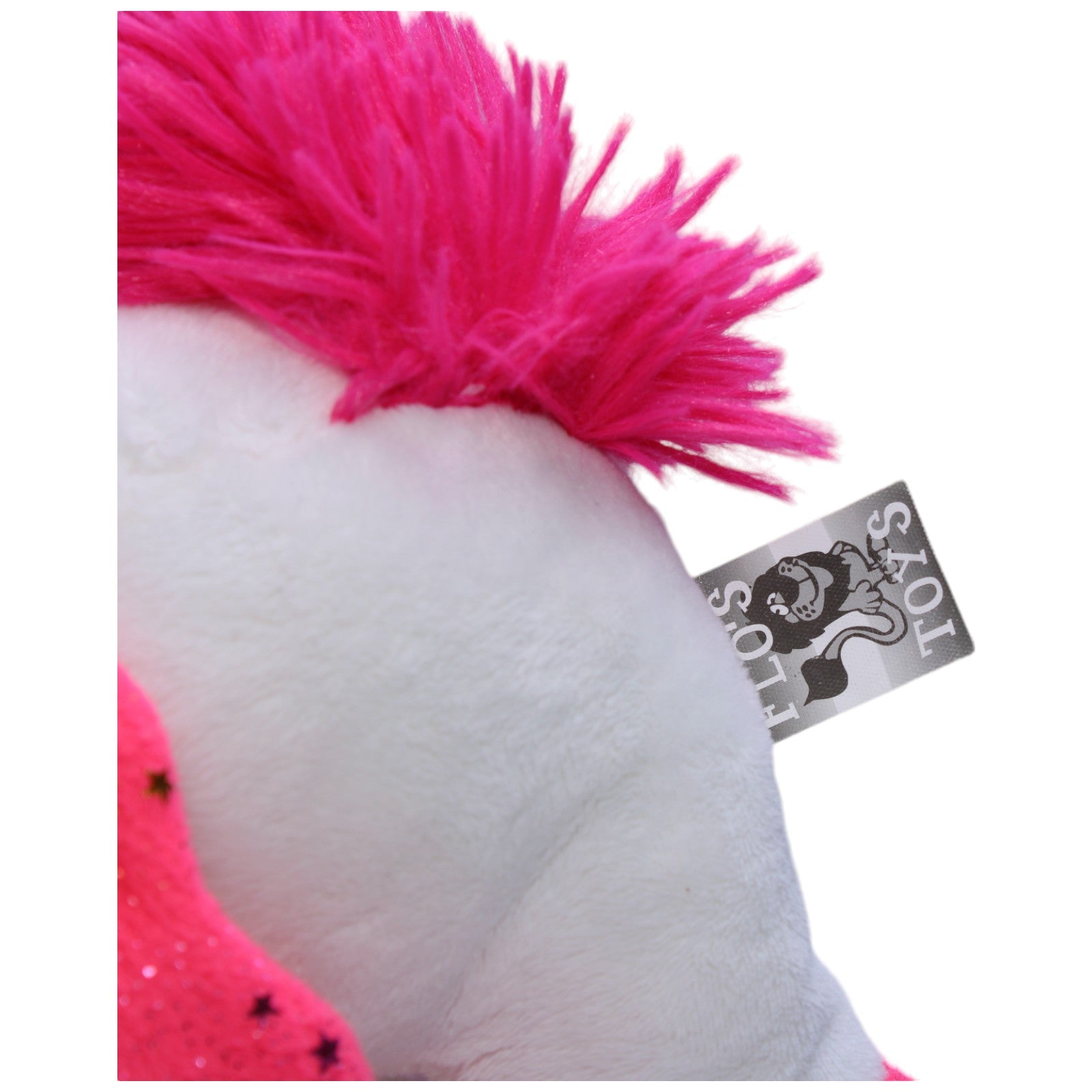 1238704 FLOTI Flos Toys, Einhorn weiß - pink Kuscheltier Kumpel Leo Gebraucht