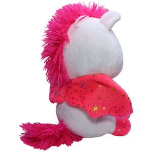 1238704 FLOTI Flos Toys, Einhorn weiß - pink Kuscheltier Kumpel Leo Gebraucht