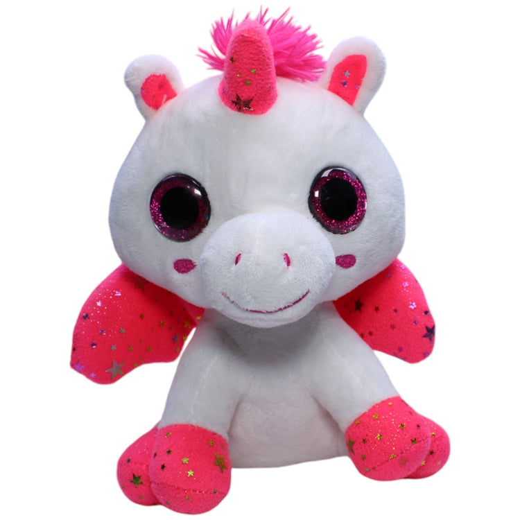 1238704 FLOTI Flos Toys, Einhorn weiß - pink Kuscheltier Kumpel Leo Gebraucht