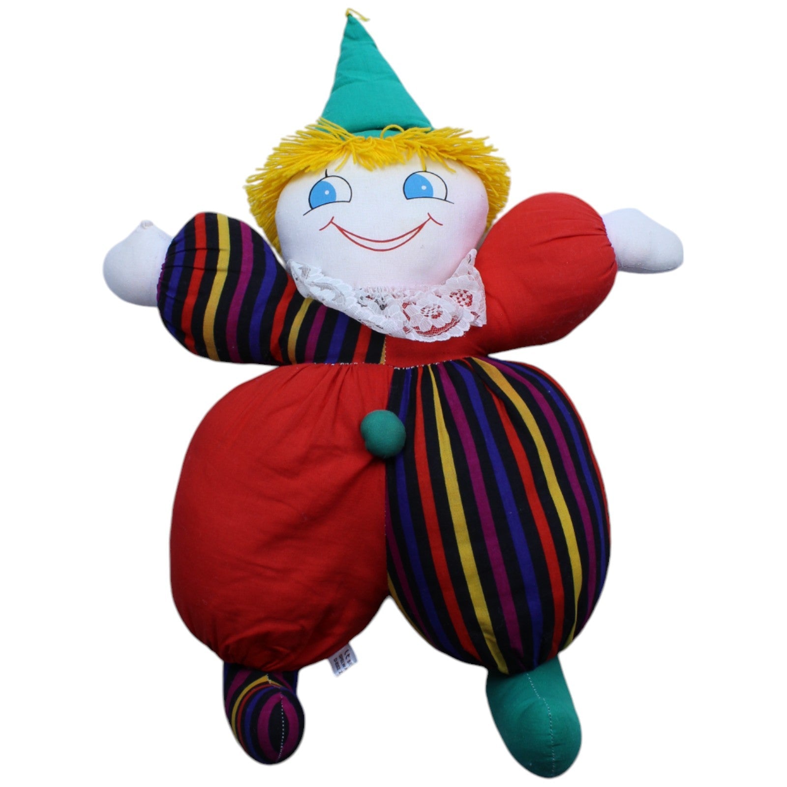 1238716 Beluga Spielwaren XL Clown Kuscheltier Kumpel Leo Gebraucht Vintage