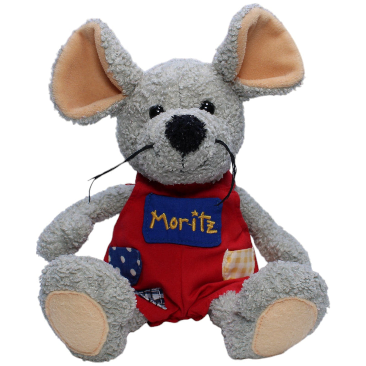 1238718 Die Spiegelburg Maus Moritz mit Latzhose Kuscheltier Kumpel Leo Gebraucht