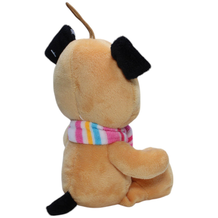 1238723 FLOTI Flos Toys, Mops mit Schal Kuscheltier Kumpel Leo Gebraucht Hund