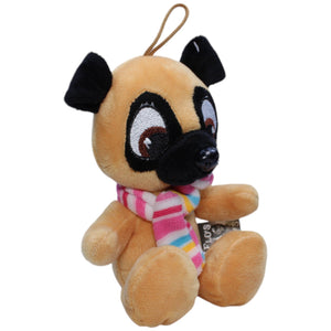 1238723 FLOTI Flos Toys, Mops mit Schal Kuscheltier Kumpel Leo Gebraucht Hund