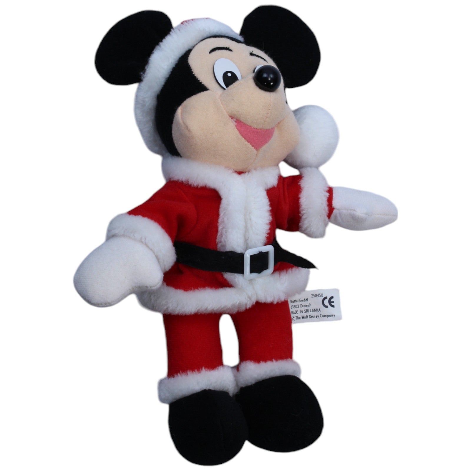 1238779 Mattel Disney Micky Maus im Weihnachtsoutfit Kuscheltier Kumpel Leo Disney Gebraucht Mickey Mouse