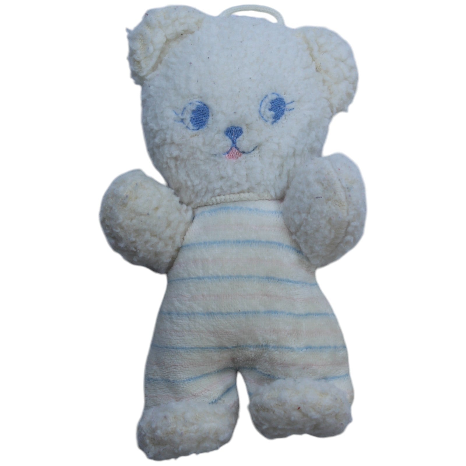 1238784 Sterntaler Süßer Bär, weiß Spielfigur mit Rassel Kumpel Leo Bär Gebraucht Teddy