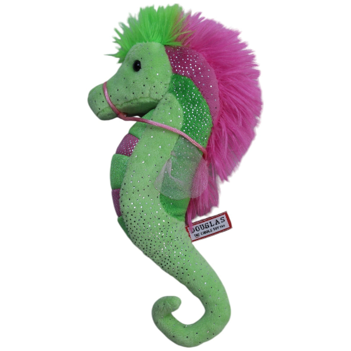 1238815 Douglas The Cuddle Toy™ Glitzerndes Seepferdchen, grün Kuscheltier Kumpel Leo Gebraucht