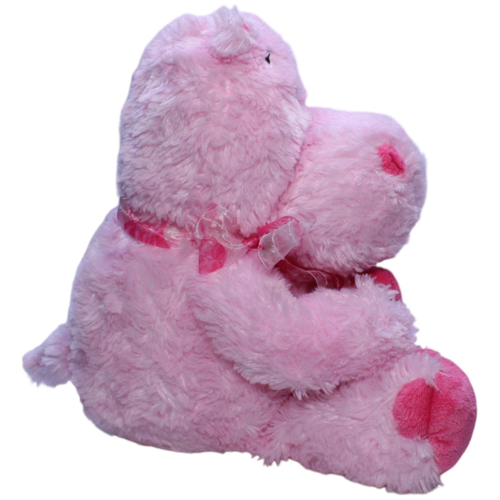 1238842 Uni - Toys XL Nilpferd mit Herz "I Love You", rosa Kuscheltier Kumpel Leo Gebraucht