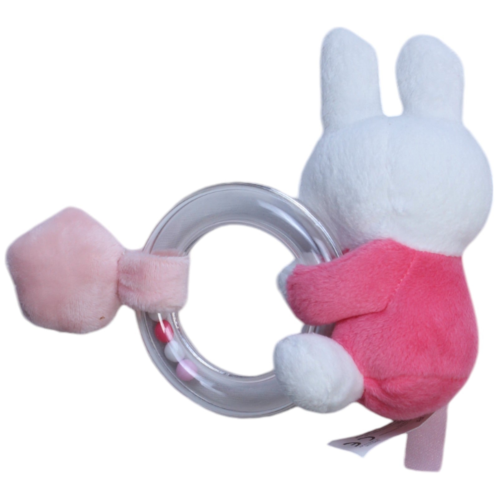 1238901 Nijntje Miffy, pink Greifling mit Rassel Kumpel Leo Gebraucht