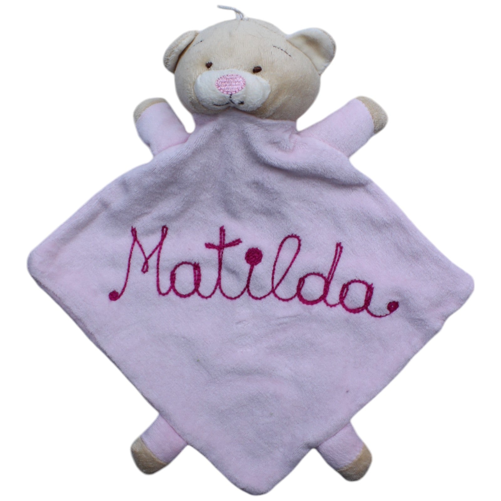 1238902 Ilmaplast Bär für Mädchen "Matilda" Schmusetuch Kumpel Leo Gebraucht Knuddeltuch Kuscheltuch