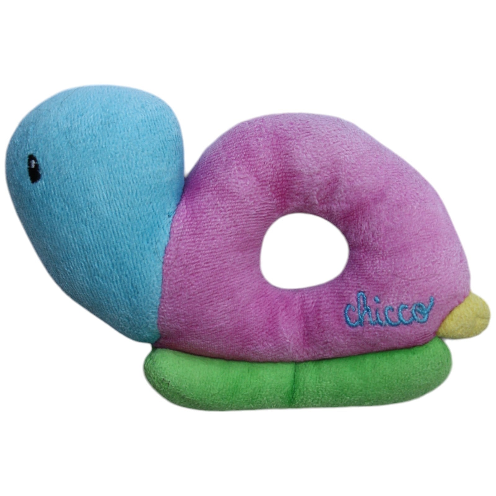 1238947 Chicco Schnecke, rosa Greifling mit Rassel Kumpel Leo Gebraucht