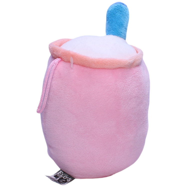 1238971 FLOTI Flos Toys, Bubbletea rosa Plüschfigur Kumpel Leo Gebraucht