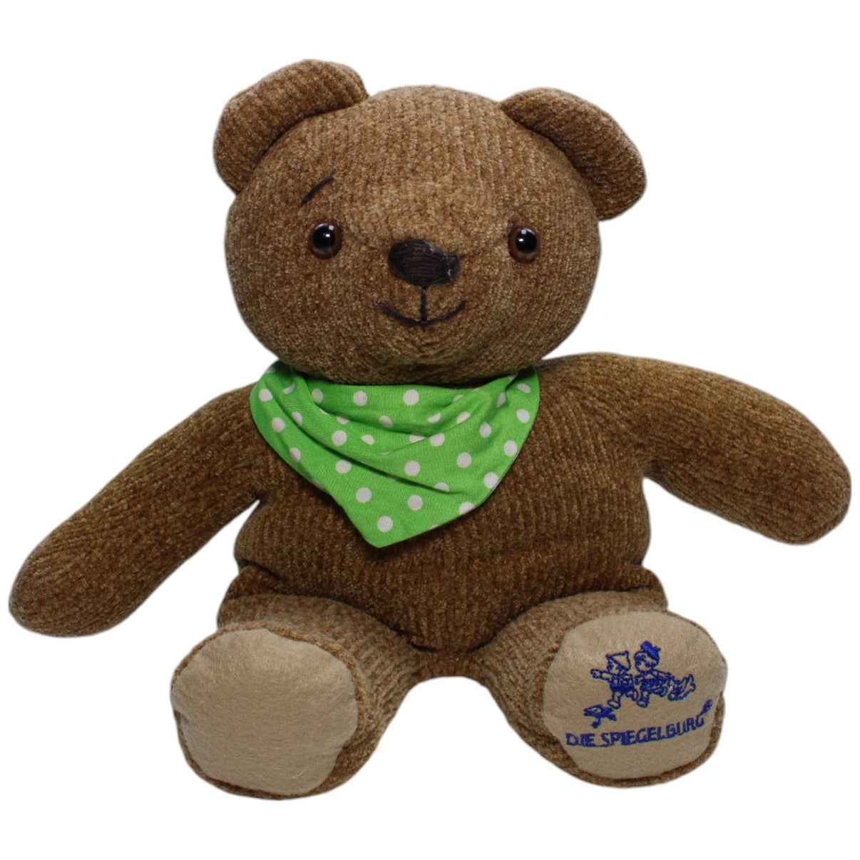 1238977 Die Spiegelburg Teddy mit grünem Halstuch Kuscheltier Kumpel Leo Bär Gebraucht Teddy