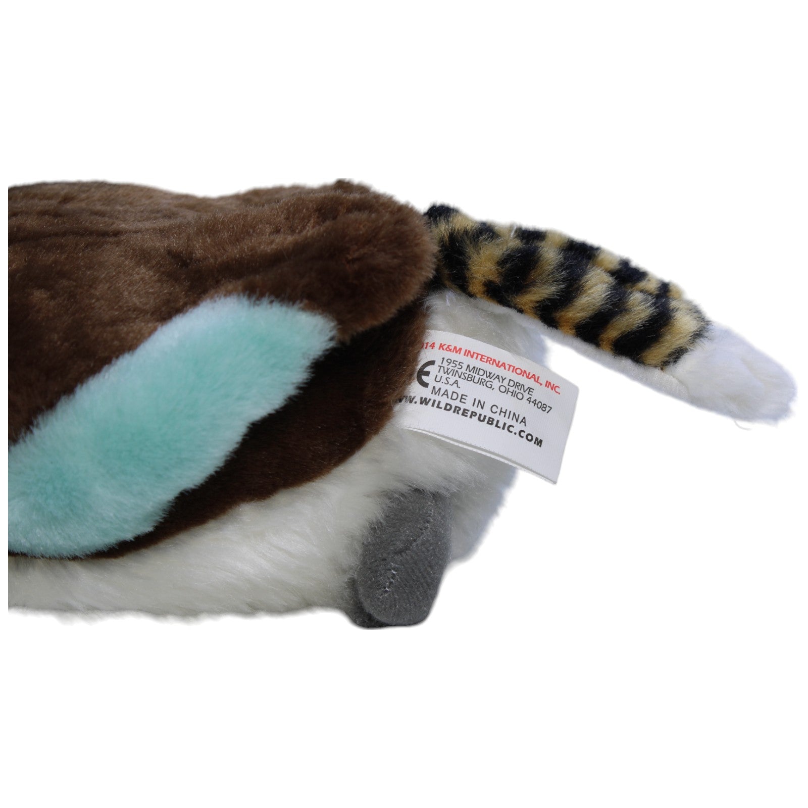 1239001 K&M International Wild Republic, Jägerlieste mit lachendem Gesang Kuscheltier Kumpel Leo Gebraucht Kookaburra Vogel