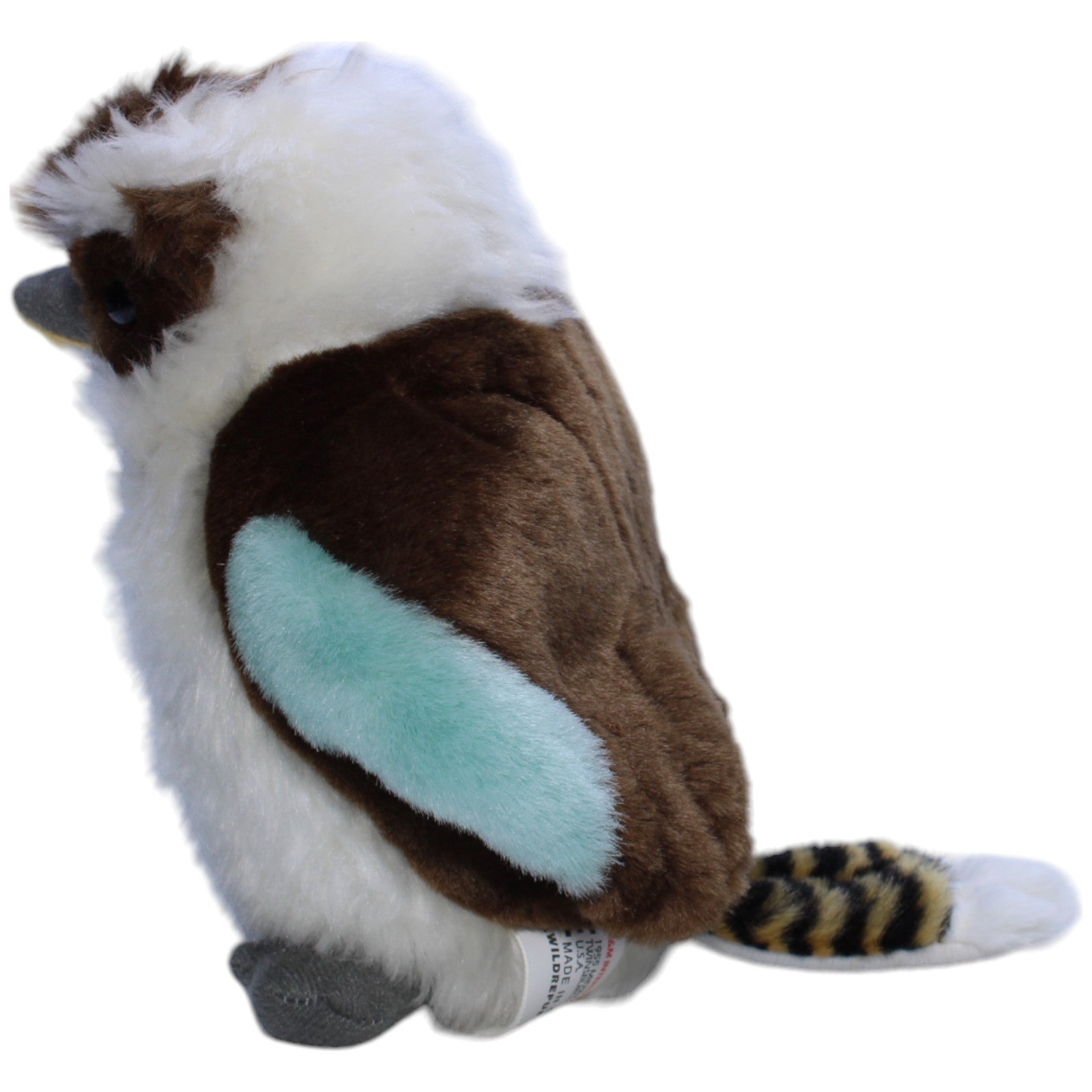 1239001 K&M International Wild Republic, Jägerlieste mit lachendem Gesang Kuscheltier Kumpel Leo Gebraucht Kookaburra Vogel