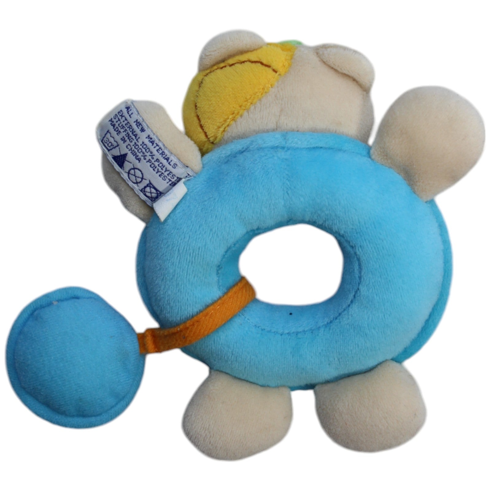 1239044 Chicco Bär mit Knisterball, blau Greifling mit Rassel Kumpel Leo Bär Gebraucht Teddy