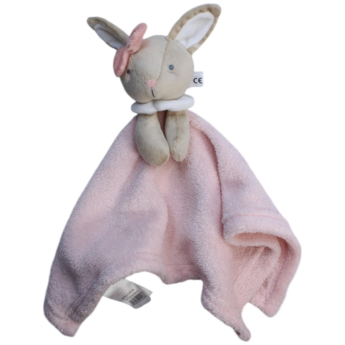 1239046 Jainco UK Hase mit Schleife, rosa Schmusetuch Kumpel Leo Gebraucht Knuddeltuch Kuscheltuch