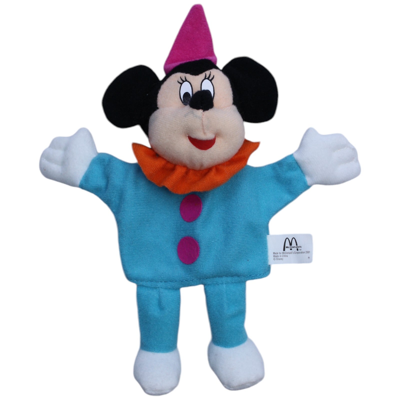 1239066 McDonald's Happy Meal: Disneyland Paris, Minnie Maus Handpuppe Kumpel Leo Gebraucht Happy Meal Vintage