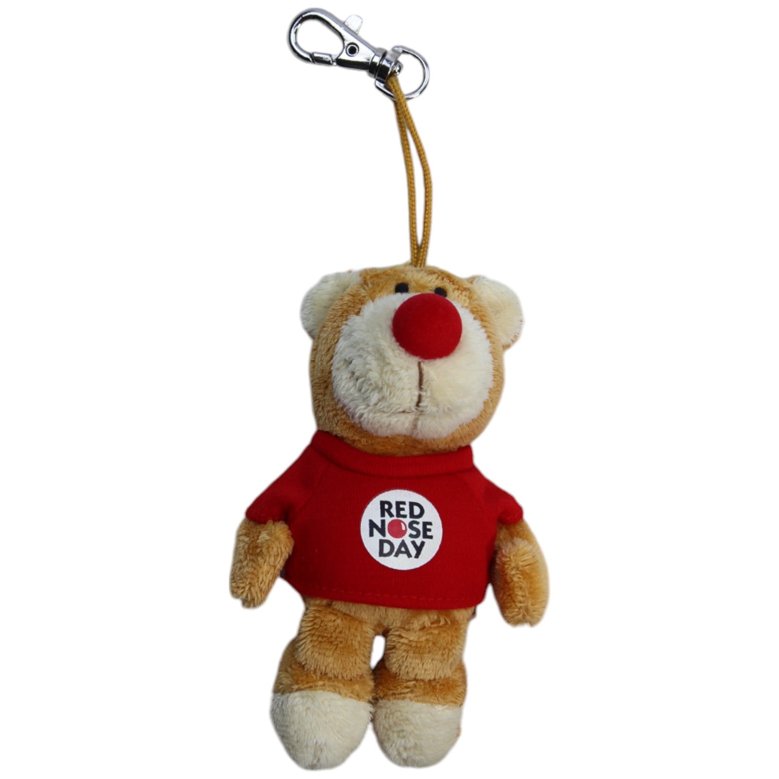 1239107 NICI Rede Nose Day, Bär mit roter Nase Schlüsselanhänger Kumpel Leo Bär Gebraucht Teddy