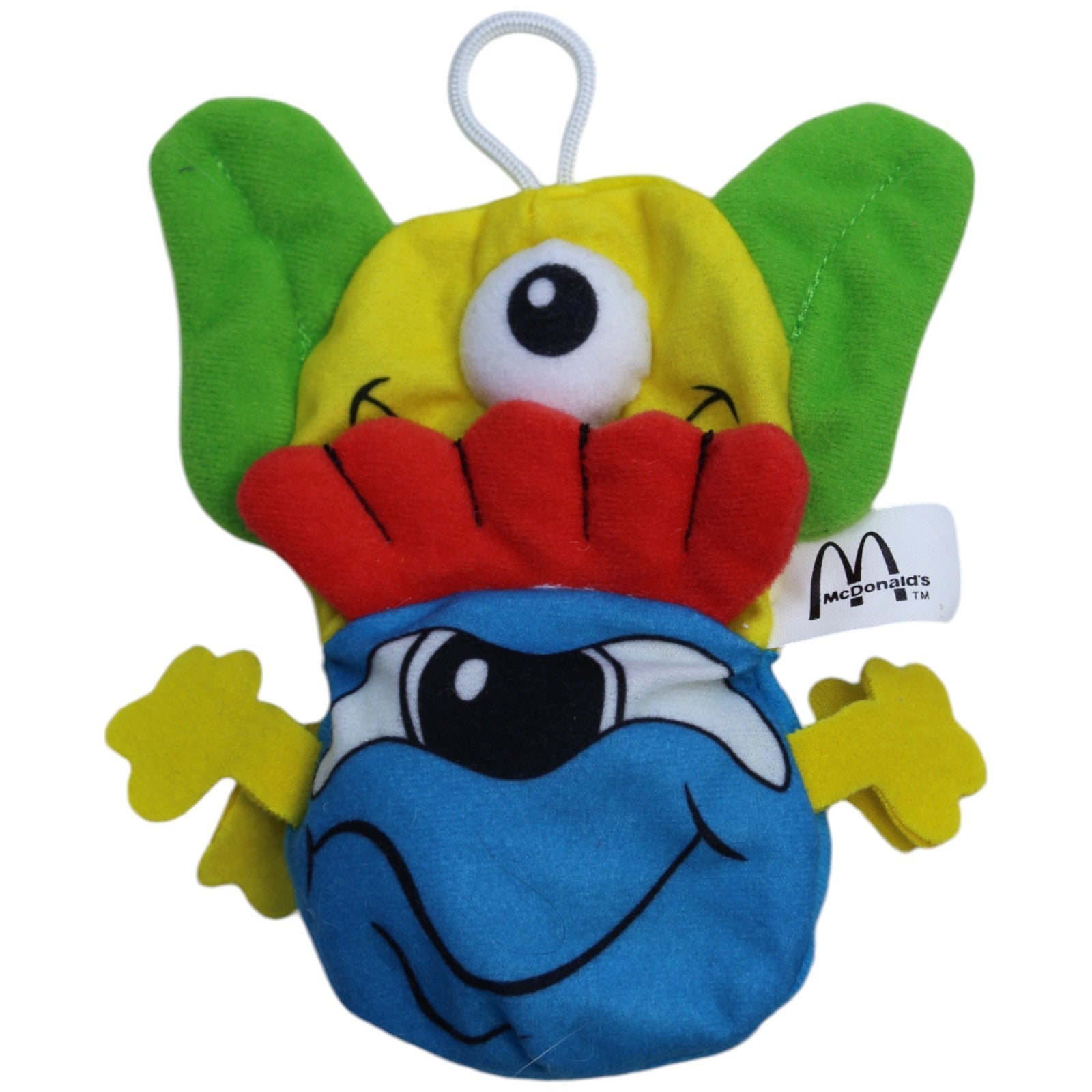 1239122 McDonald's Happy Meal: Monster Säcke, Kichersack Kuscheltier Kumpel Leo Gebraucht Happy Meal Vintage