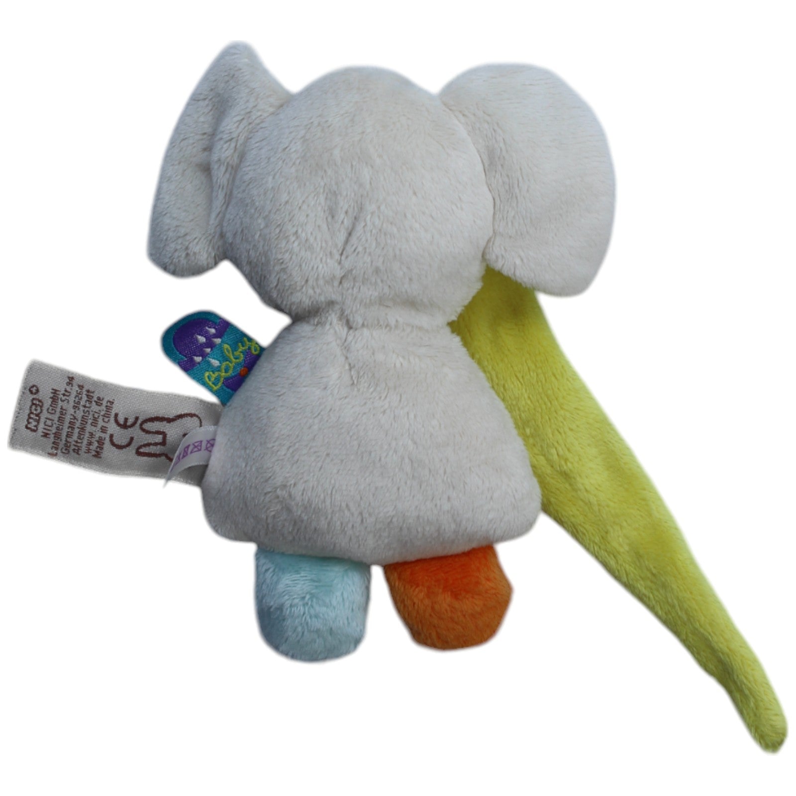 1239182 NICI My first NICI, Elefant Dundi bunt Kuscheltier Kumpel Leo Gebraucht