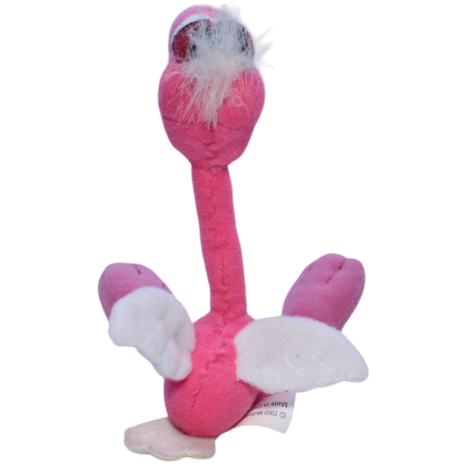 1239249 McDonald's Happy Meal: Verrückter Zoo, Flamingo Kuscheltier Kumpel Leo Gebraucht Happy Meal Vintage