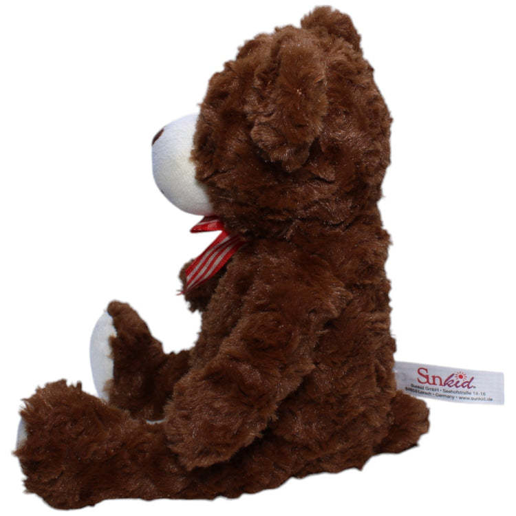 1239338 Sunkid Schöner Teddybär mit rot - weißer Schleife Kuscheltier Kumpel Leo Bär Gebraucht Teddy