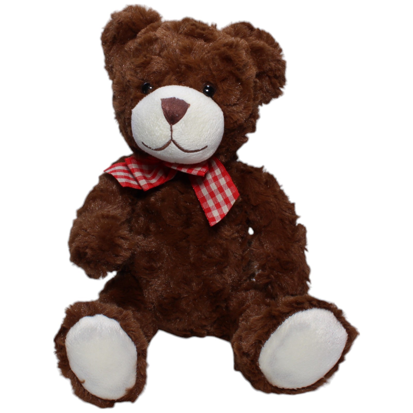 1239338 Sunkid Schöner Teddybär mit rot - weißer Schleife Kuscheltier Kumpel Leo Bär Gebraucht Teddy