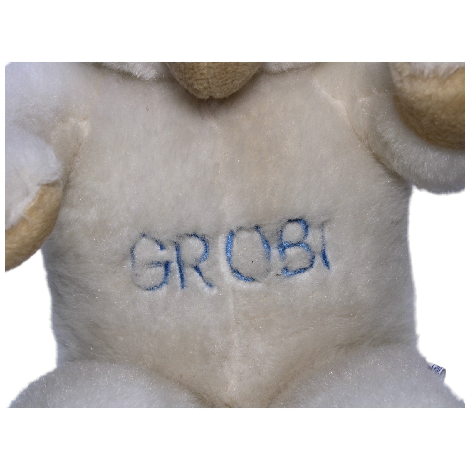 1239405 Mary Meyer XL Teddybär "GROBI", weiß Kuscheltier Kumpel Leo Bär Gebraucht Teddybär