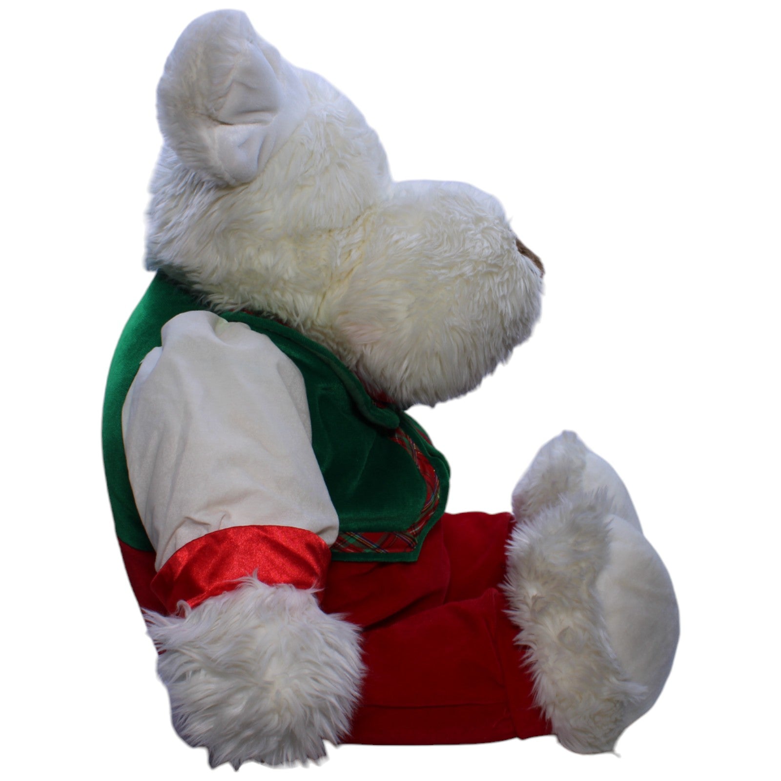 1239406 Commonwealth Toy & Novelty XXL Hund mit weihnachtlichem Anzug & Fliege Kuscheltier Kumpel Leo Gebraucht Vintage