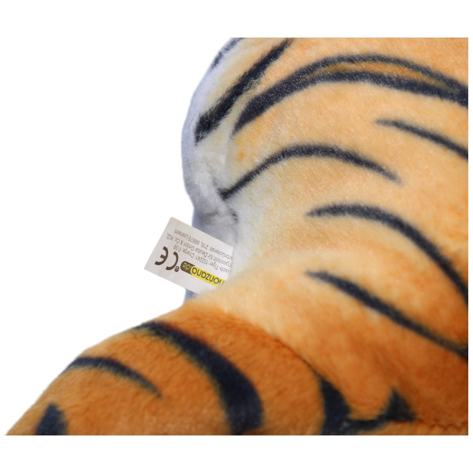 1239409 Monzana XXXL Tiger mit Styroporkopf, liegend Kuscheltier Kumpel Leo Gebraucht